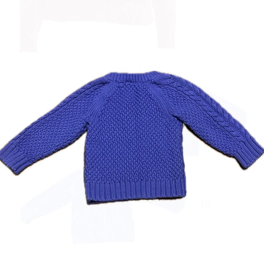 Baby Gap Blue Cable Knit Pullover Sweater Size 18-24 months